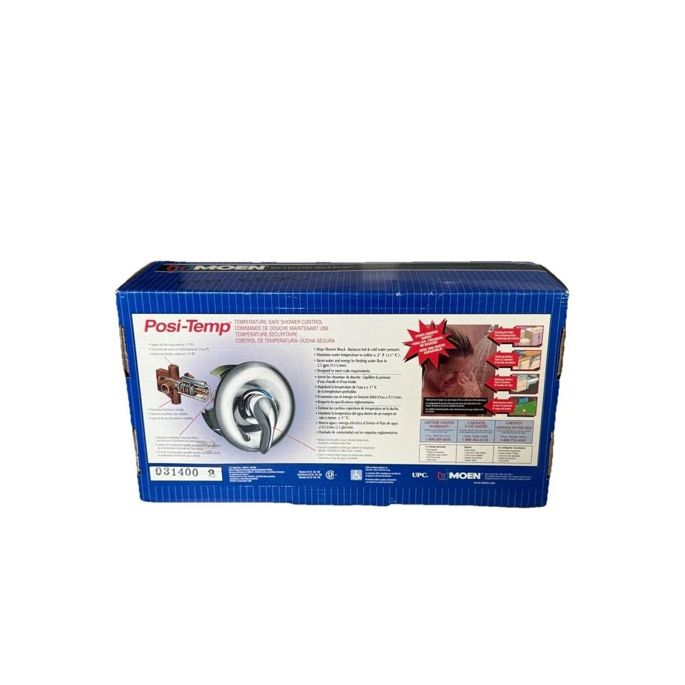 Moen Posi Temp #L82383 W Lever-Handle WhiteTub/Shower Combination